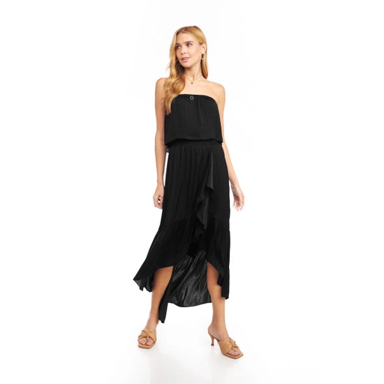 High Low Black Tube Dress