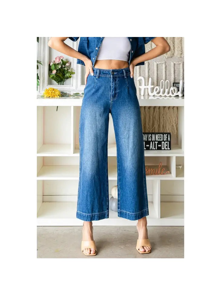 Denim Wide Pants