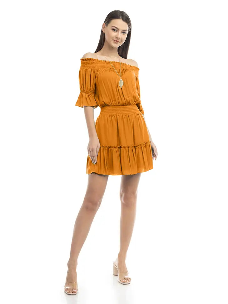 Nectarine Strapless Mini Dress