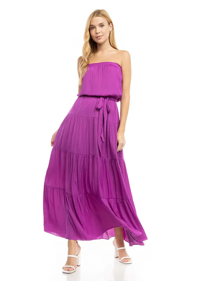Purple Maxi Tiered Tube Dress Haven LaRae Boutique Purple Maxi Tiered Tube Dress Haven LaRae Boutique