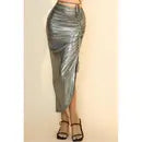 Silver Holiday Maxi Skirt