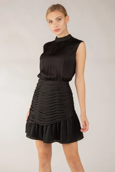 Black Mini Mock Dress