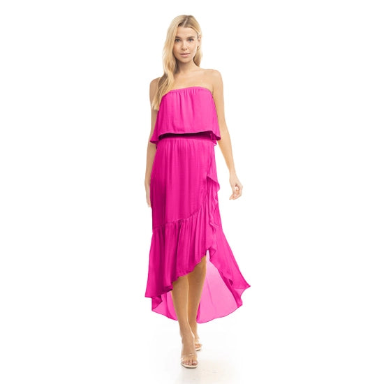 High Low Hot Pink Tube Dress Haven LaRae Boutique High Low Hot Pink Tube Dress Haven LaRae Boutique