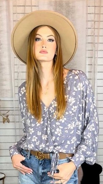 Long Sleeve Wrap Top