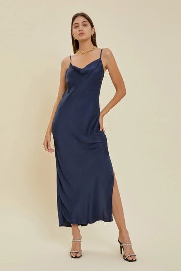 Eclipse Cowl Neck Slip Dress