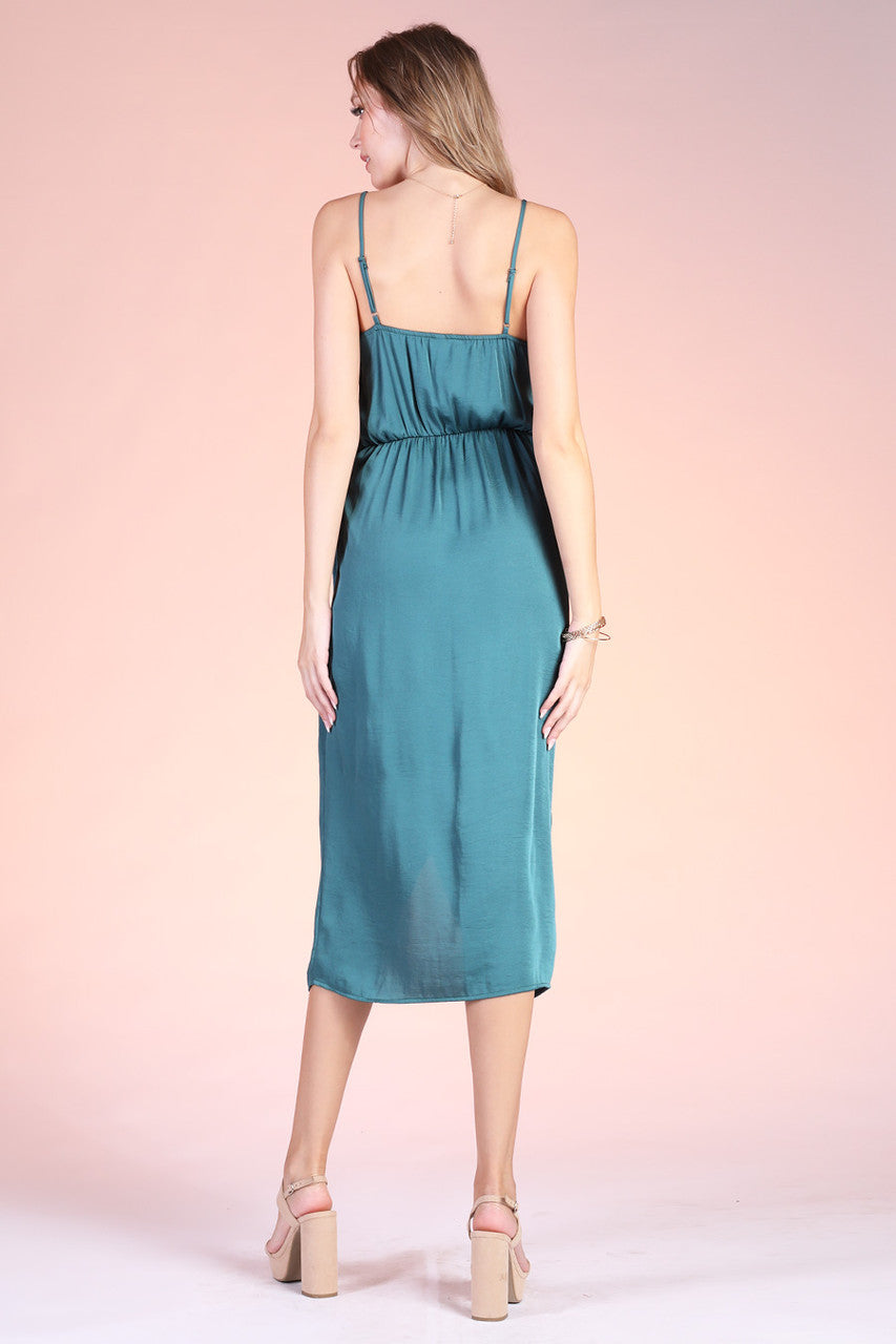 Hunter Green Midi Dress