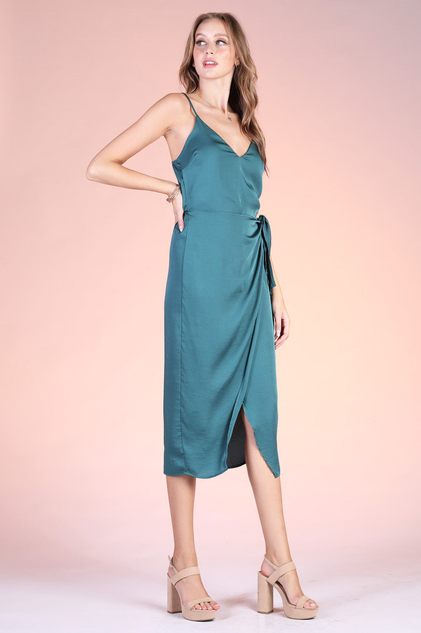 Hunter Green Midi Dress