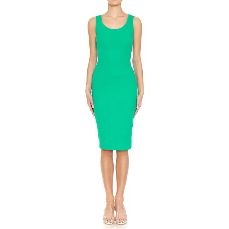 Green Bodycon Midi Dress