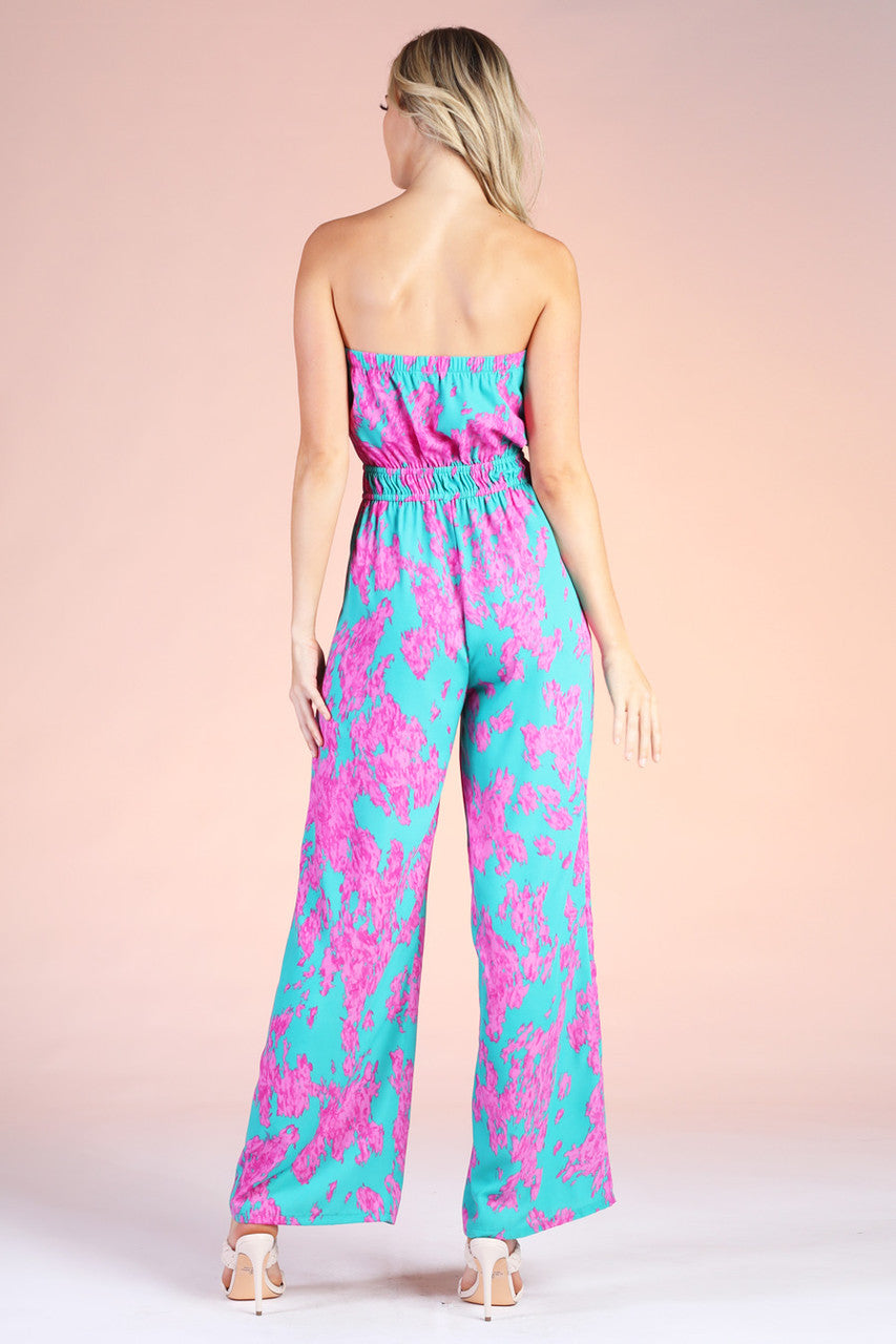 Front Strapless Jumpsuit