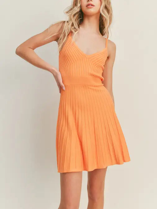 Orange Knit Dress