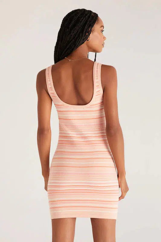 Sedona Peach Bodycon Mini Dress