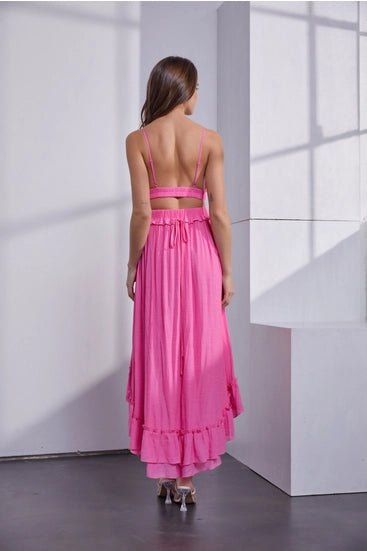 Paradise Pink Cut Out Dress