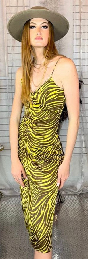 Zebra Midi Dress